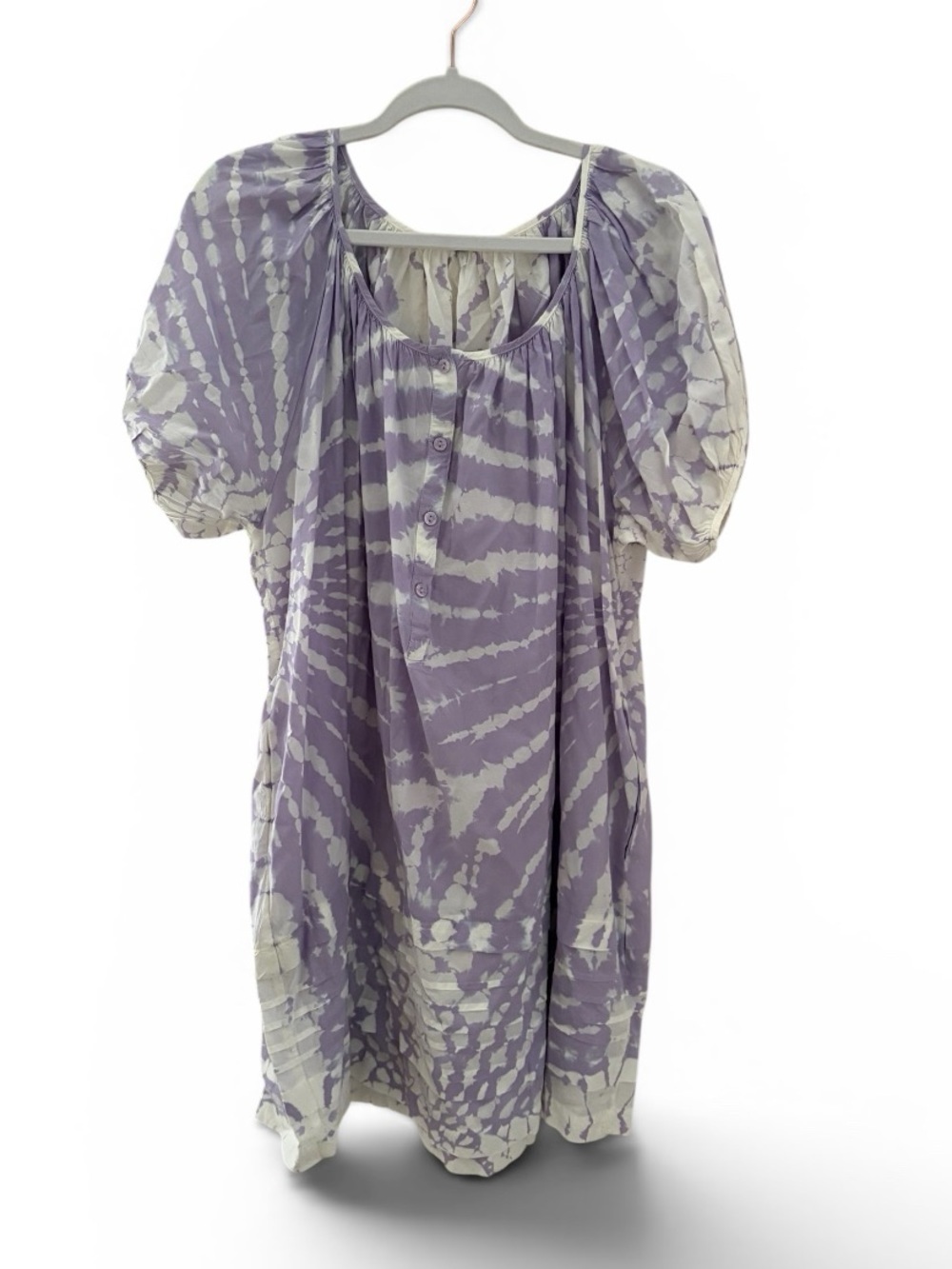 Young Fabulous & Broke Lavender Tie-Dye Peasant Dress